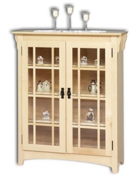 Small Mission Double Door Bookcase