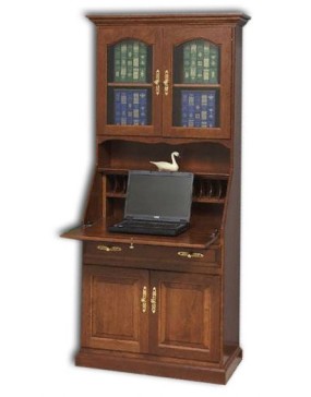 Deluxe 33" Secretary Desk With Doors