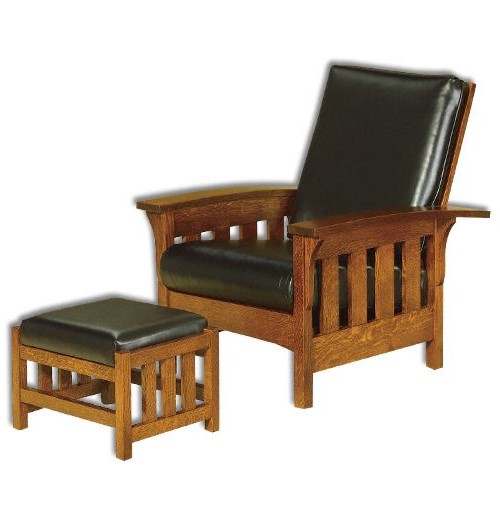 Bow Arm Slat Morris Chair
