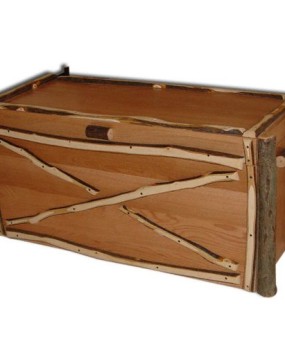 Rustic Hickory Blanket Chests