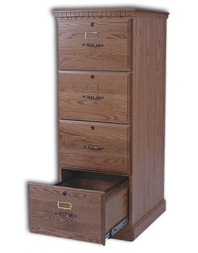 4-Drawer Traditional Or Mission File Cabinet