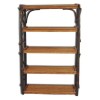 Rustic Hickory Book Shelves