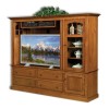 Contemporary Mission Plasma Stand With Stereo Cabinet
