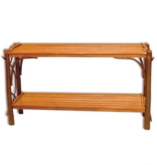 Rustic Hickory Sofa Table