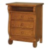 Old Classic Sleigh 3 Drawer Nightstand w/Opening 1