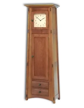 Mccoy 1 Door-1 Drawer Storage Cabinet Clock
