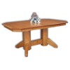 NW Mission Double Pedestal Table