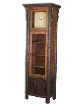Rustic Hickory Old Country Grandfather Clock