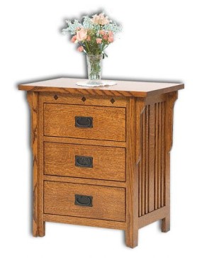 Royal Mission 3 Drawer Nightstand