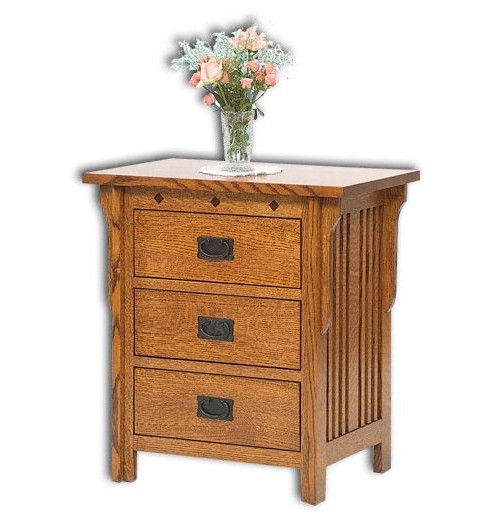 Royal Mission 3 Drawer Nightstand