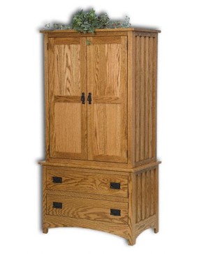 Mission Chest on Chest Armoire